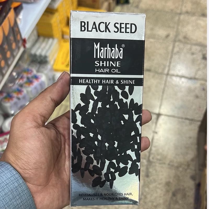 روغن مو سیاه دانه مرحبا هندی 200 میلی (احیا کننده) — تصویر ۳