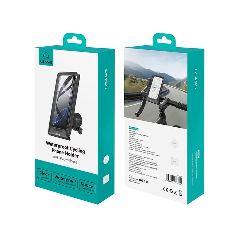 پایه نگهدارنده گوشی USAMS ZJ083 | هولدر ضدآب دوچرخه و موتور با قابلیت چرخش — تصویر ۱۱