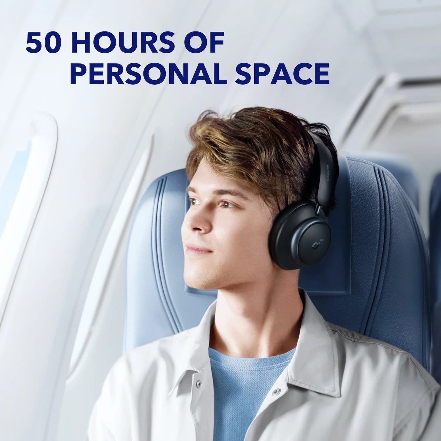 هدفون بلوتوثی انکر مدل Soundcore Space Q45 A304021 | حذف نویز تطبیقی، LDAC و 65 ساعت شارژدهی — تصویر ۳