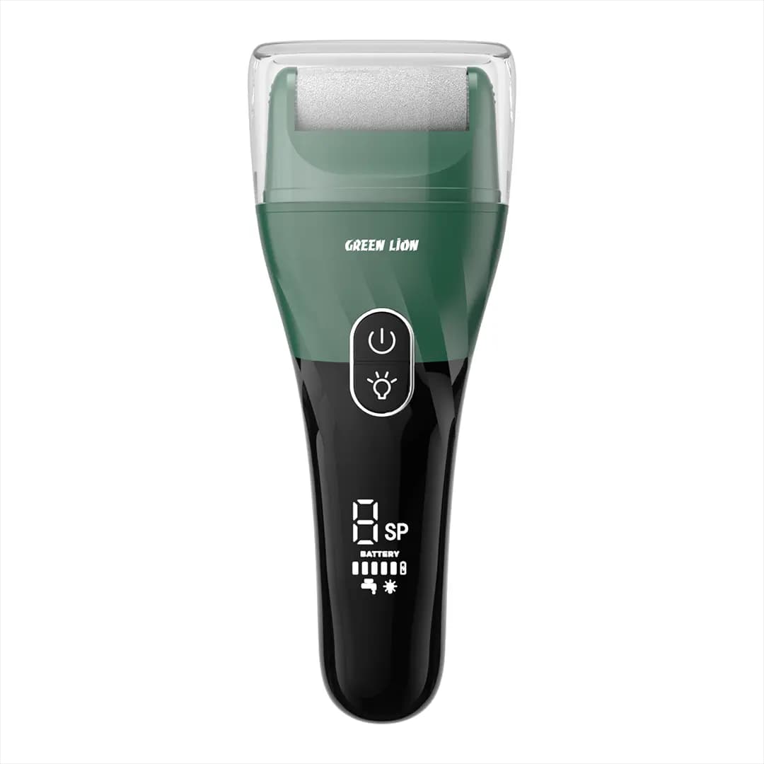 سنگ پا برقی و پینه بردار گرین لاین مدل Green Lion Callus Remover GL-TM58، باتری 2000mAh و IPX6 — تصویر ۲
