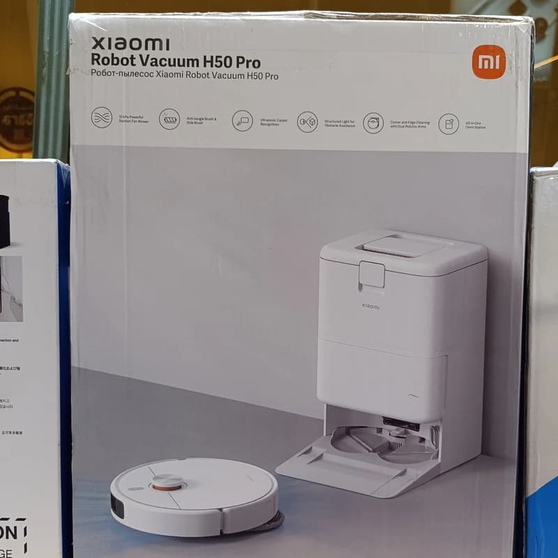 جارو رباتیک شیائومی H50 Pro | مکش 15000 پاسکال، تیکشی و تخلیه خودکار — تصویر ۴