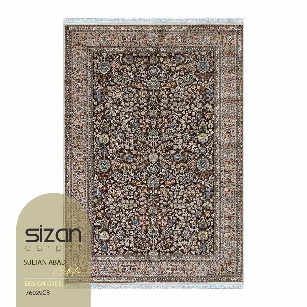 فرش ماشینی طرح سلطان آباد کد 76029CB