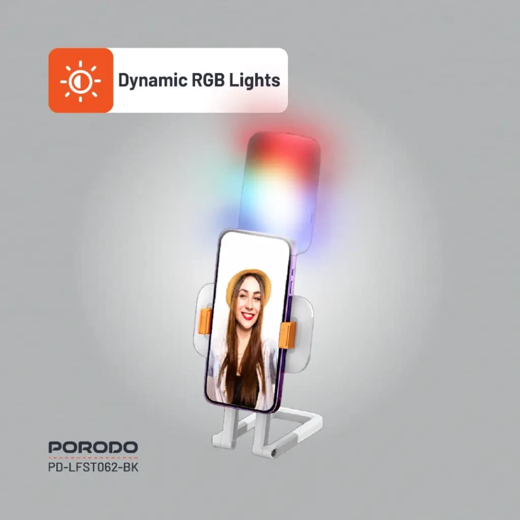 چراغ چند حالته رومیزی پرودو مدل PDLFST062BK | باتری 1000mAh، دمای رنگ 2500 تا 6000K — تصویر ۶