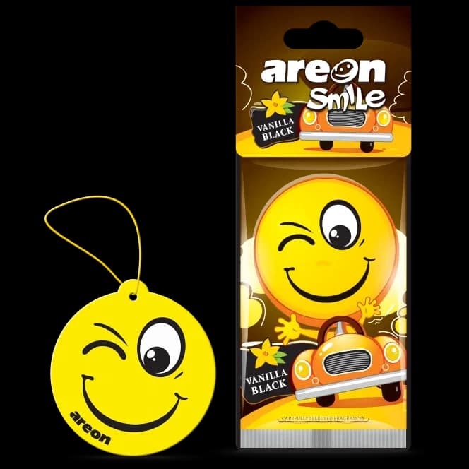 خوشبوکننده آرئون اصلی Smile مدل Vanilla black