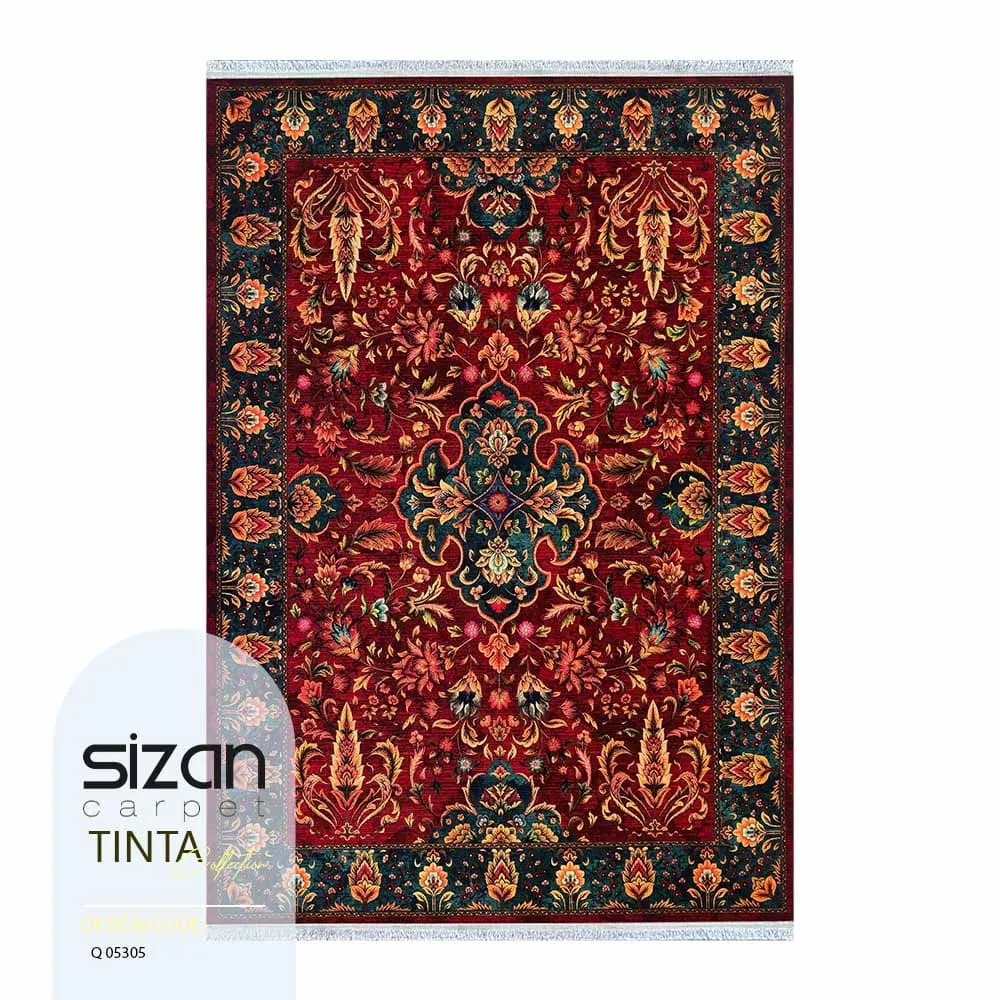فرش ماشینی کلکسیون تینتا طرح عتیق کد Q 05305