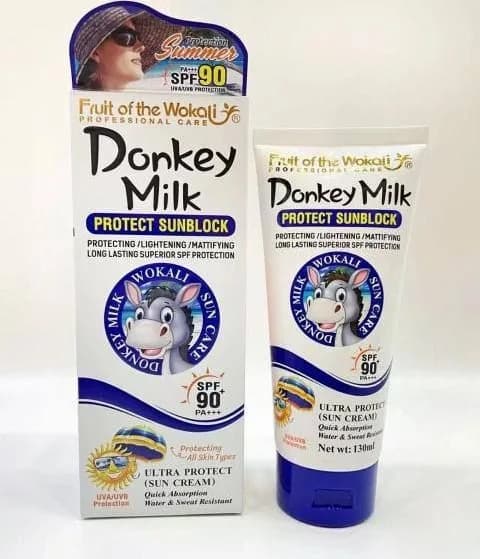 کرم ضد آفتاب بی‌رنگ وکالی SPF 90 مدل شیر الاغ حجم 130 میلی‌لیتر — تصویر ۳