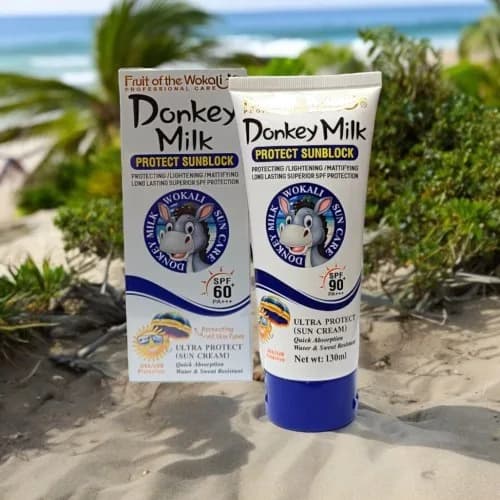 کرم ضد آفتاب بی‌رنگ وکالی SPF 90 مدل شیر الاغ حجم 130 میلی‌لیتر — تصویر ۷