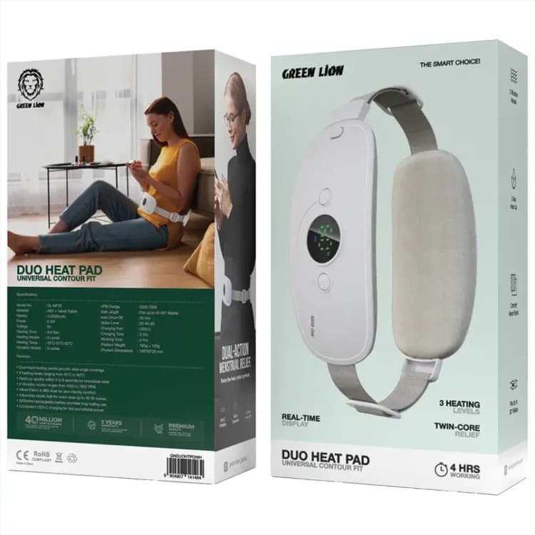 ماساژور قاعدگی دوگانه Dou Heat Pad گرین لاین — تصویر ۲