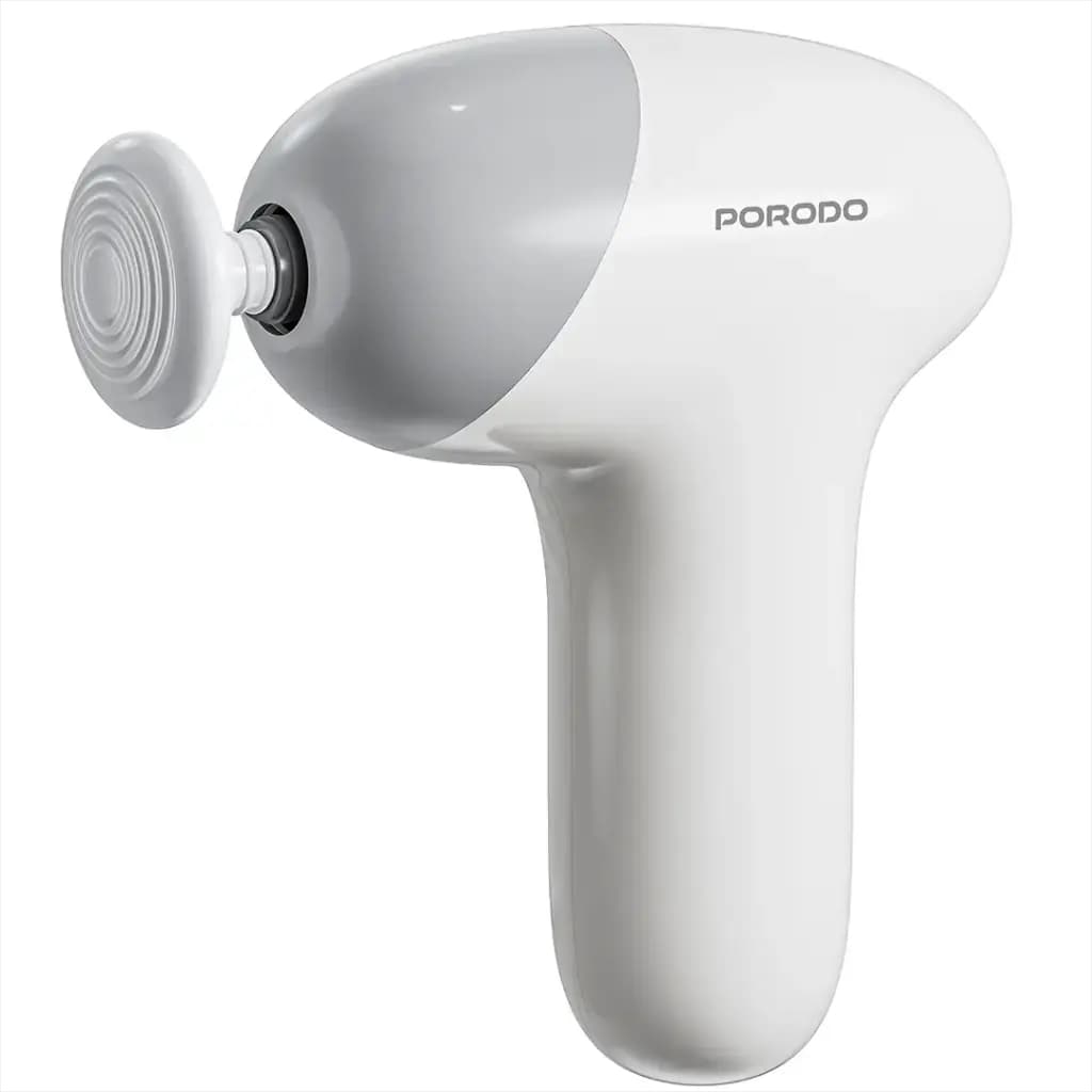 ماساژور تفنگی شارژی پرودو مدل Porodo Lifestyle Cordless Mini Massage Gun PD-LFSTH35BG | موتور 30 وات، 5 سرعت، باتری 1300mAh — تصویر ۶