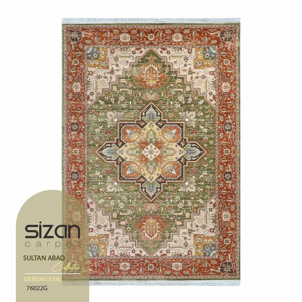 فرش ماشینی طرح سلطان آباد کد 76022G