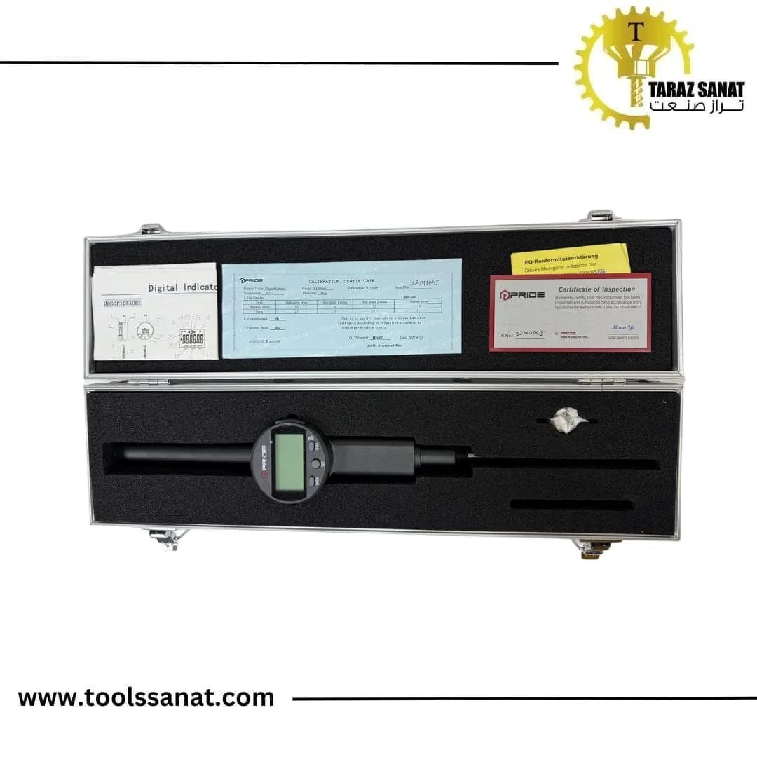 ساعت اندیکاتور دیجیتال کورس 100 میلیمتر دقت یک صدم P5003-100A