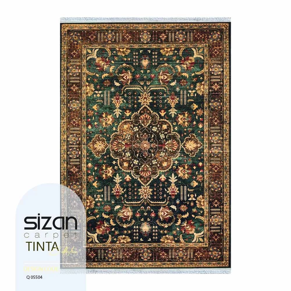 فرش ماشینی کلکسیون تینتا طرح عتیق کد Q 05504