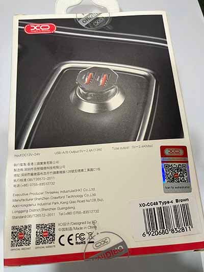 شارژر فندکی ماشین ایکس او مدل XO-CC49 — تصویر ۵