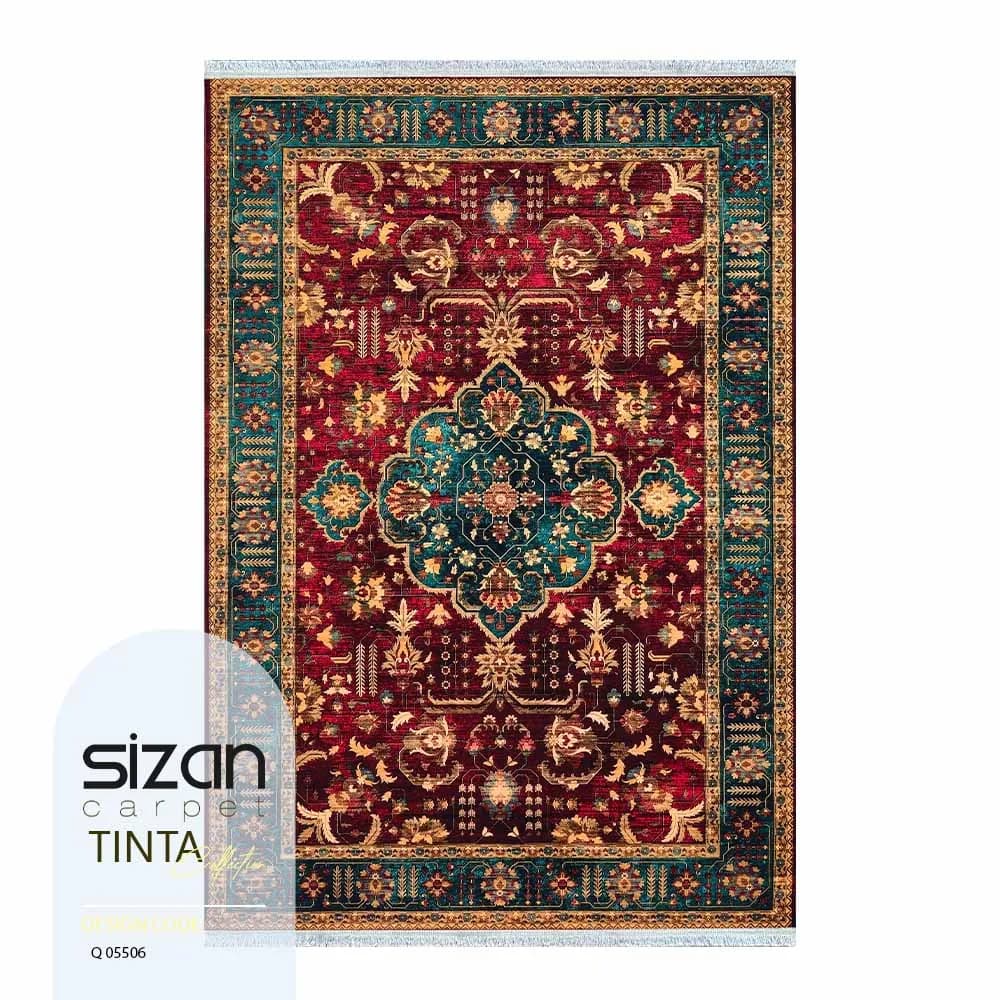 فرش ماشینی کلکسیون تینتا طرح عتیق کد q 05506