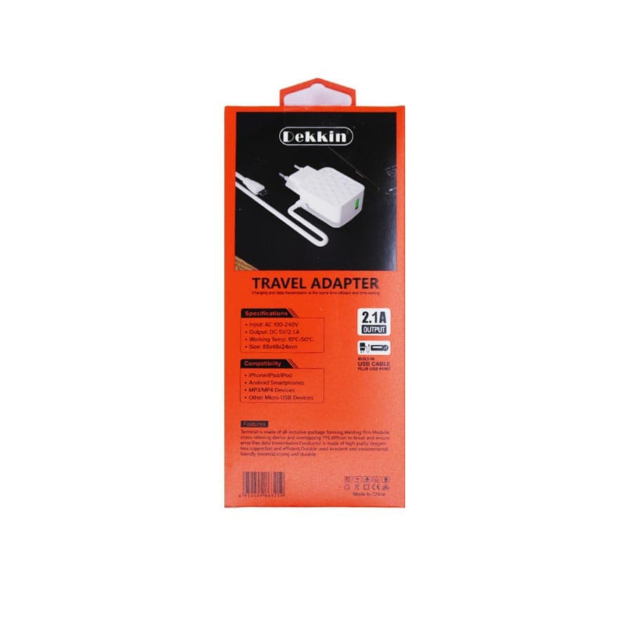 شارژر میکرو دکین مدل Dekkin DK-7468 — تصویر ۲
