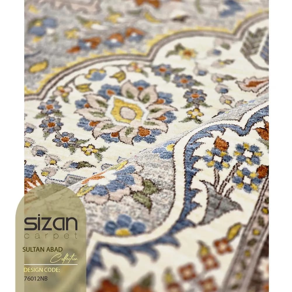 فرش ماشینی طرح سلطان آباد کد 76012nb — تصویر ۳