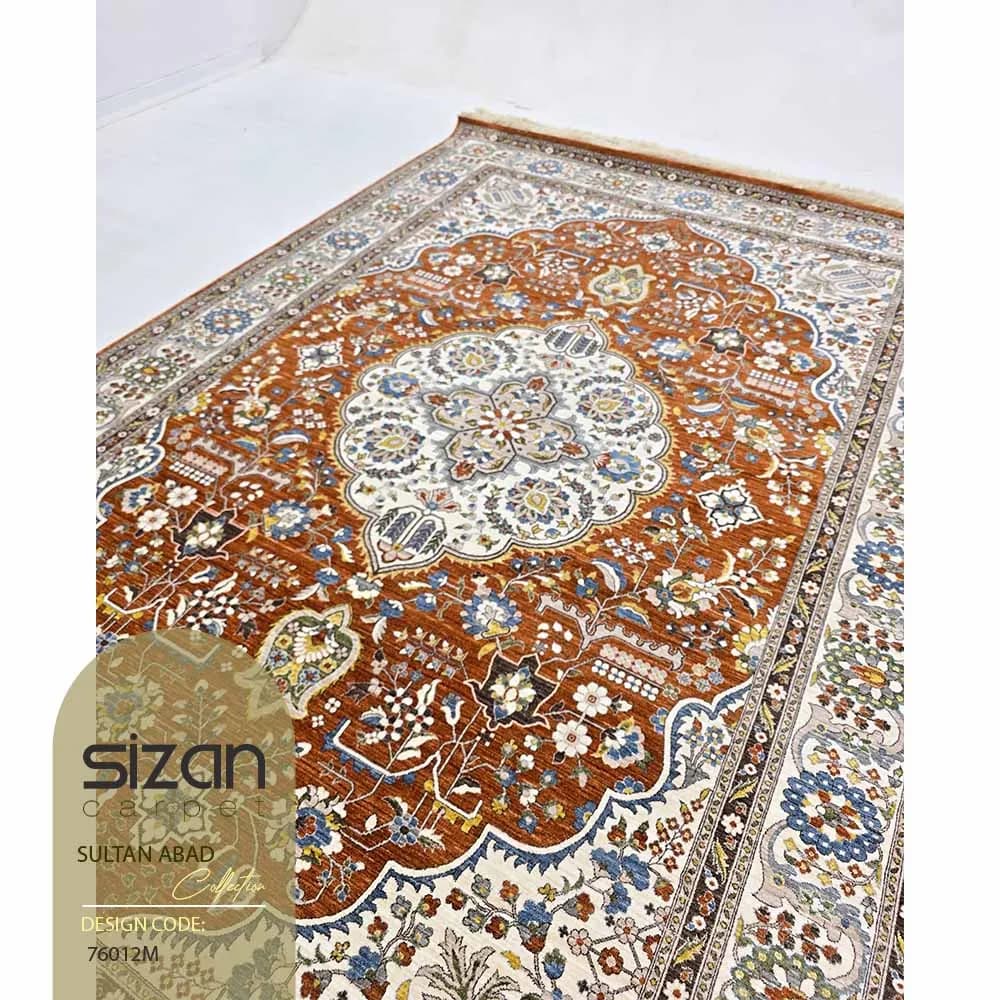 فرش ماشینی طرح سلطان آباد کد 76012m — تصویر ۳