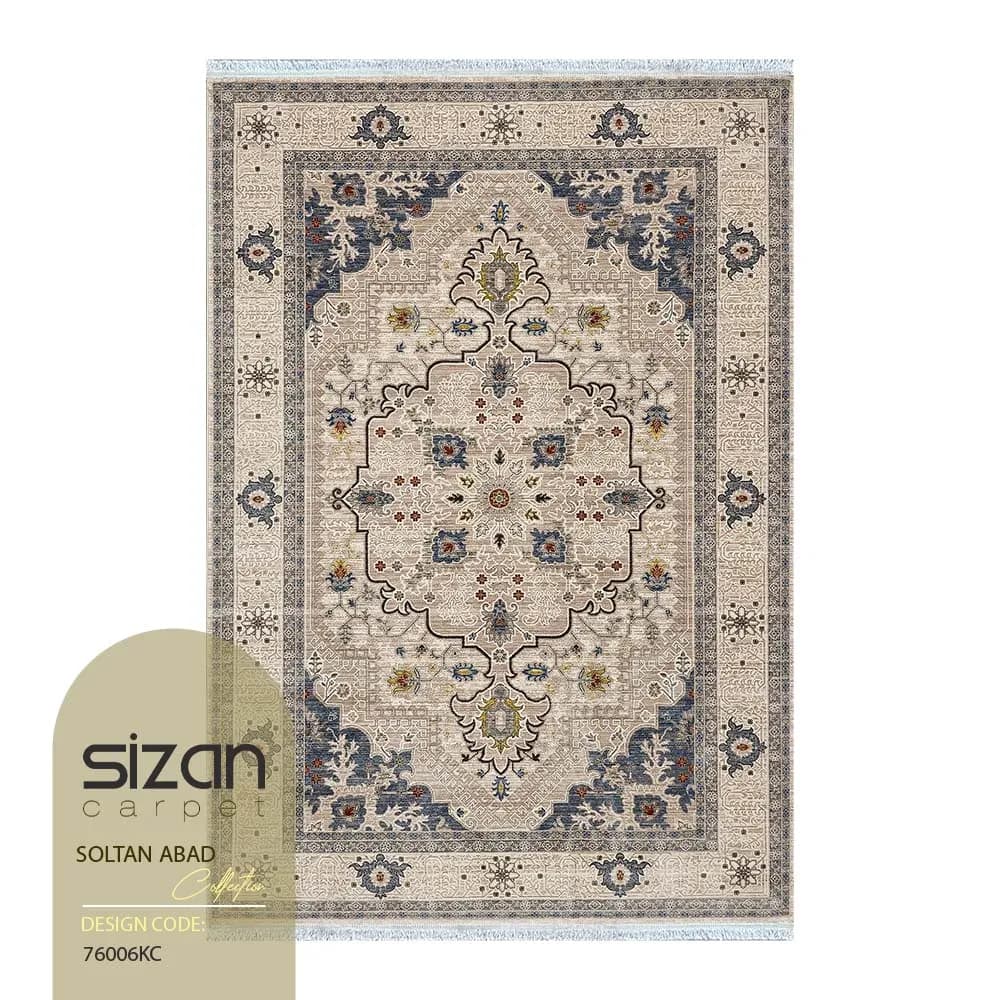 فرش ماشینی طرح سلطان آباد کد 76006kc