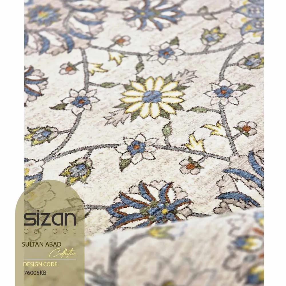 فرش ماشینی طرح سلطان آباد کد 76005kb — تصویر ۲