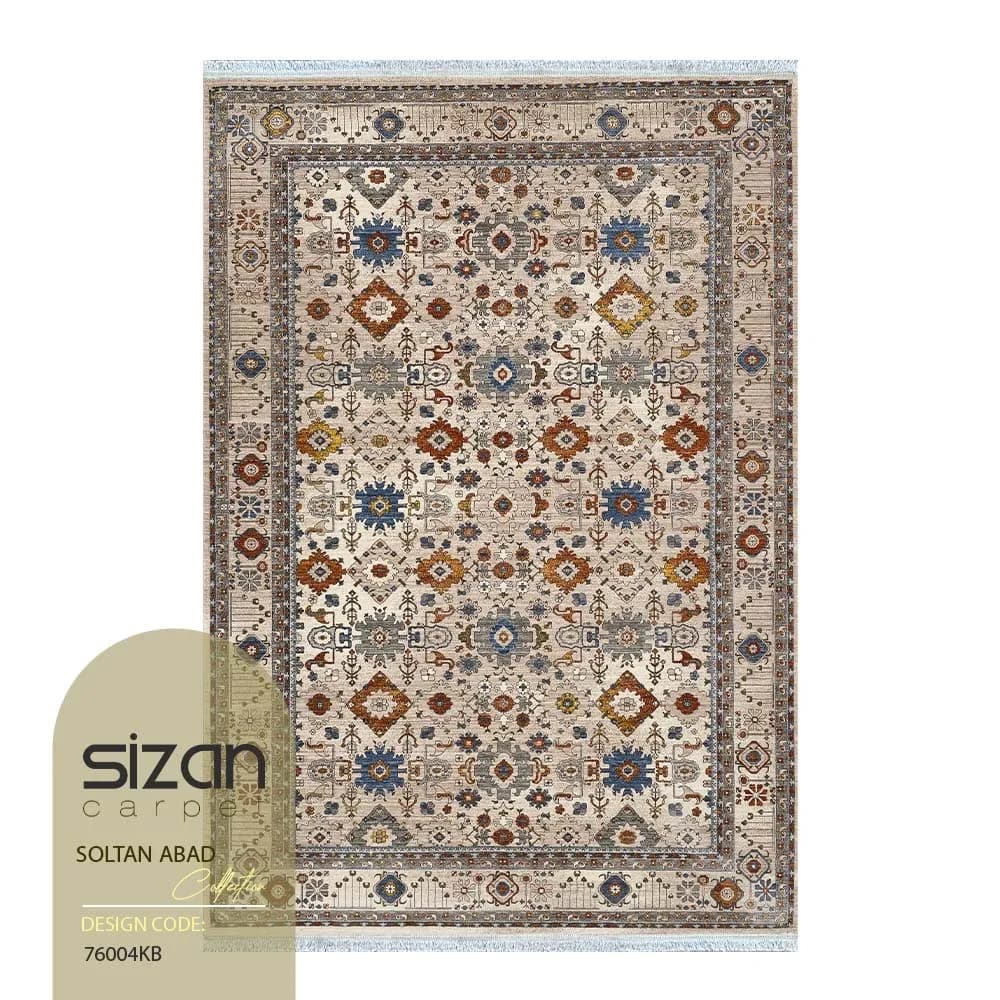 فرش ماشینی طرح سلطان آباد کد 76004kb