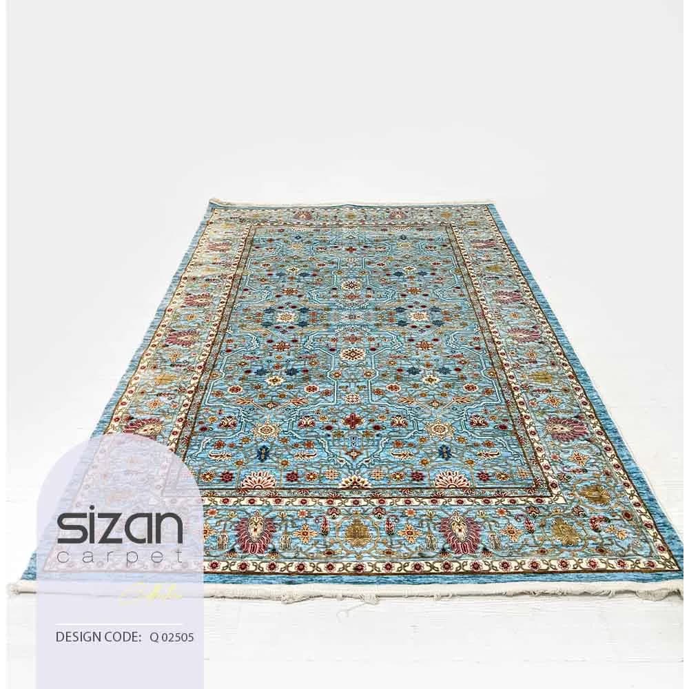 فرش ماشینی سیزان کد Q 02505 سایز 4 متری — تصویر ۲