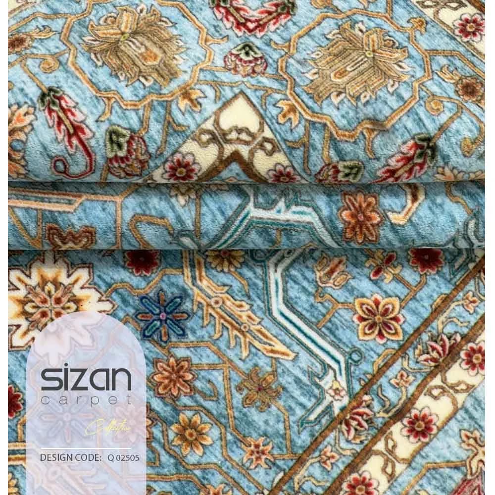فرش ماشینی سیزان کد Q 02505 سایز 4 متری — تصویر ۳
