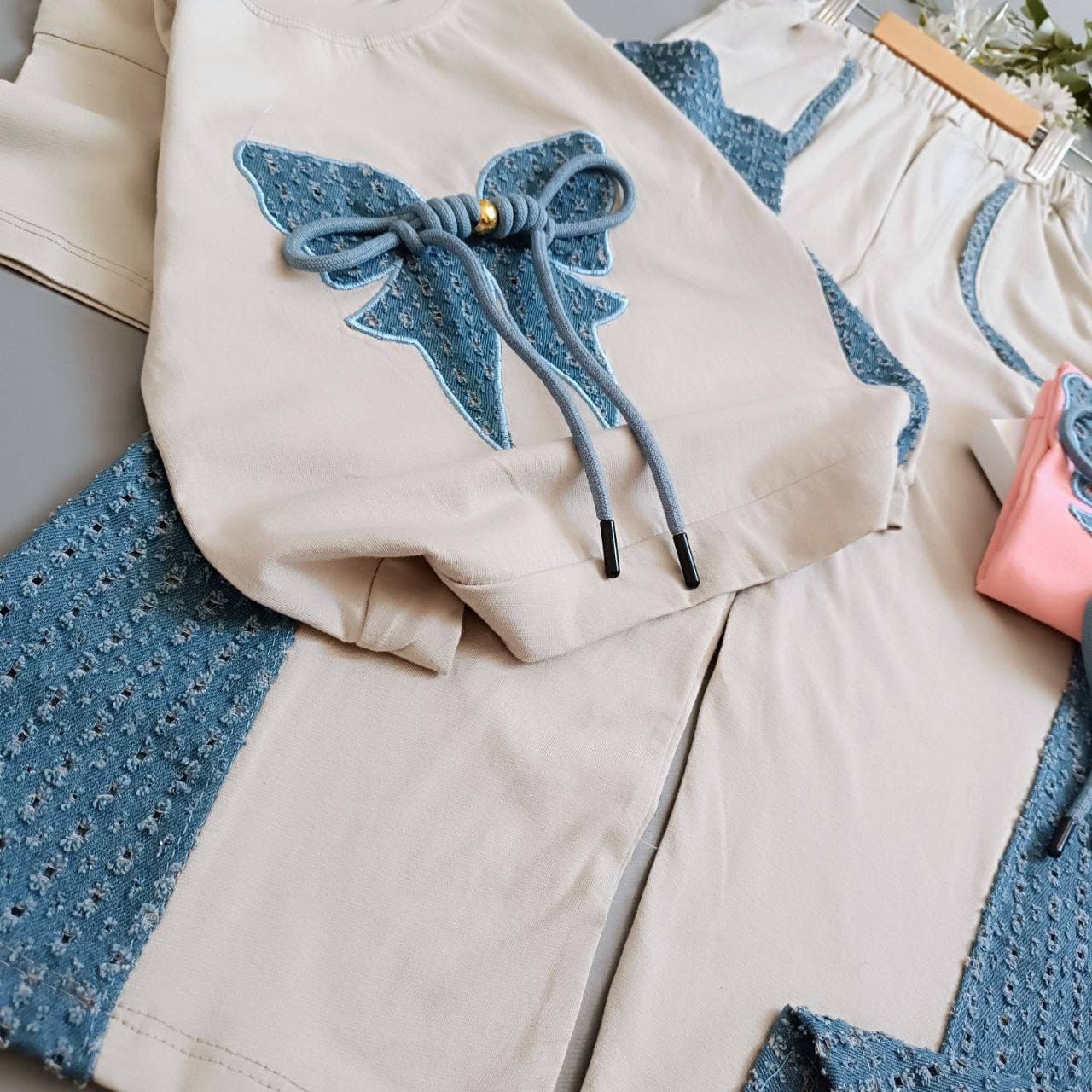 تیشرت شلوار دخترانه پاپیون🎀 — تصویر ۷