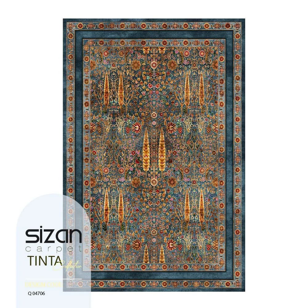 فرش ماشینی کلکسیون تینتا طرح برلیان کد Q 04706