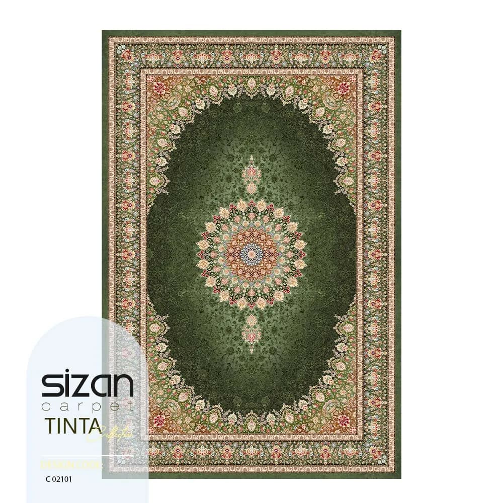 فرش ماشینی کلکسیون تینتا طرح برلیان کد C 02101