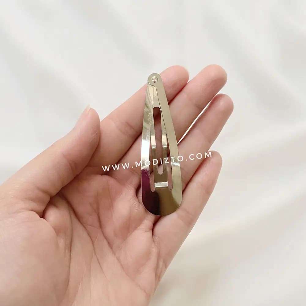 گیره مو تق تقی خام استیل — تصویر ۲