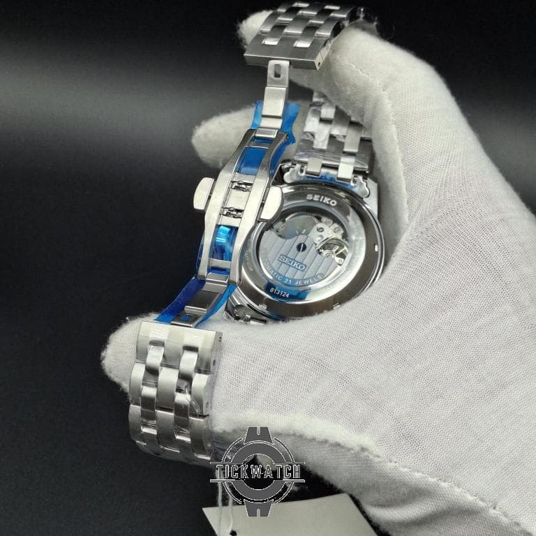 ساعت مچی مردانه سیکو Seiko Presage open Herat اتوماتیک 21سنگ قلب باز با صفحه سرمه ای — تصویر ۷