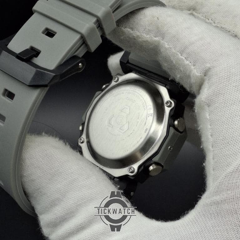 ساعت کاسیو جی شاک2300طوسی پمپی دو زمانه ضدآب با کونومتر و آلارم و بک لایت CASIO GSHOCK2300 — تصویر ۷