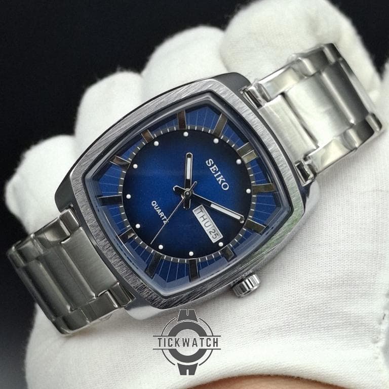 ساعت مردانه سیکو پرستیژ صفحه سرمه ای با بند استیل SEIKO PRESAGE