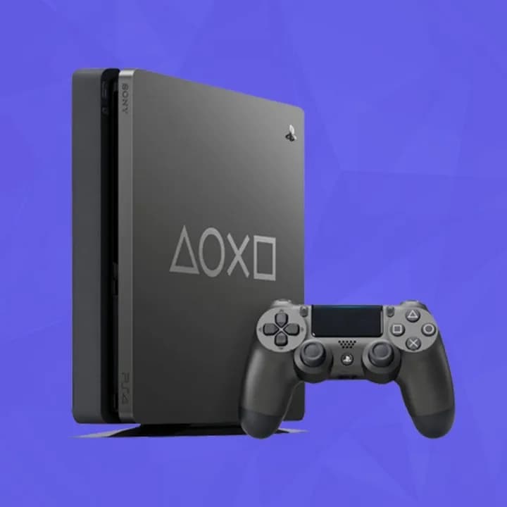 پلی استیشن 4 اسلیم 1 ترابایت (باندل DAYS OF PLAY silver)کپی خور ورژن 11 با دانگل / فول گیم