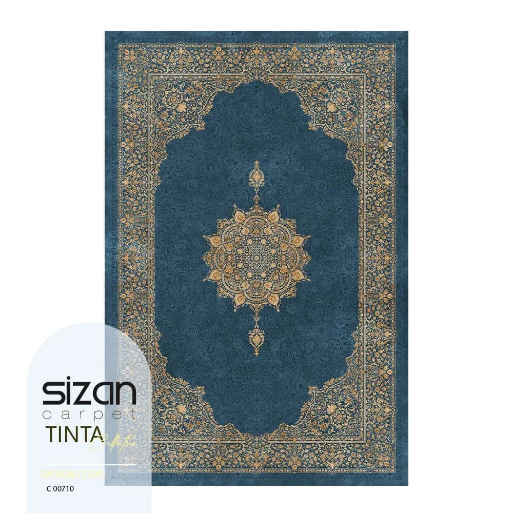 فرش ماشینی کلکسیون تینتا طرح الماس کد C 00710