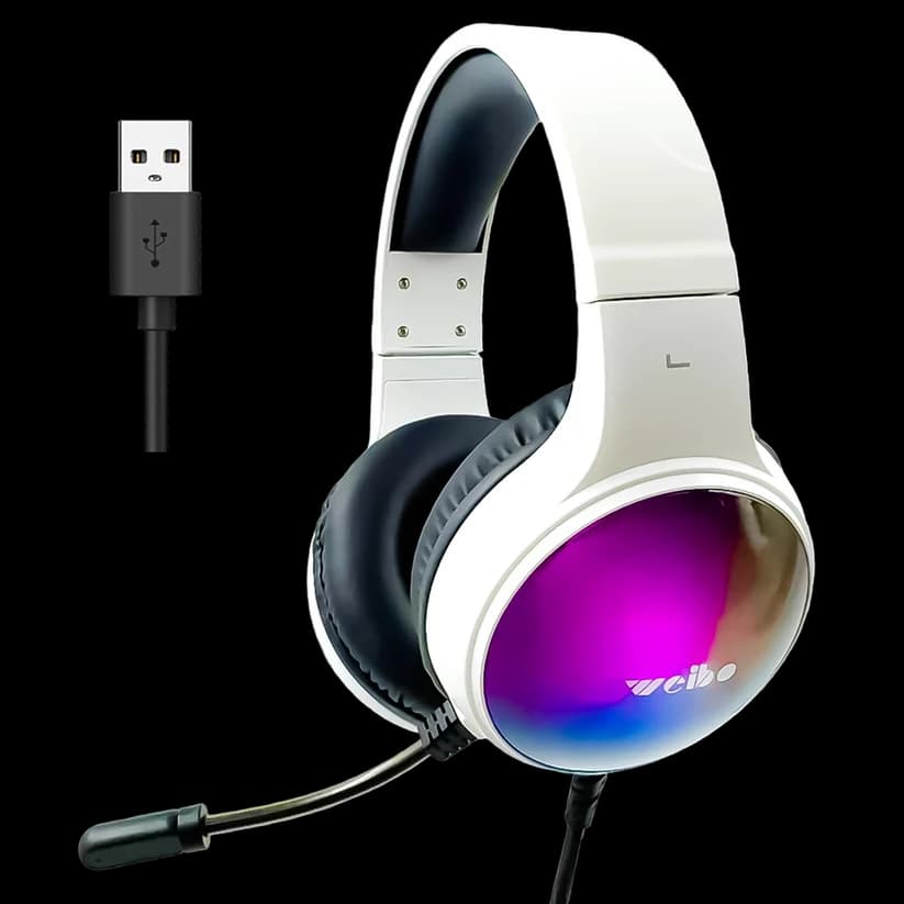 هدست گیمینگ G60 | هدفون گیمینگ سیمی با میکروفون و نور RGB — تصویر ۷