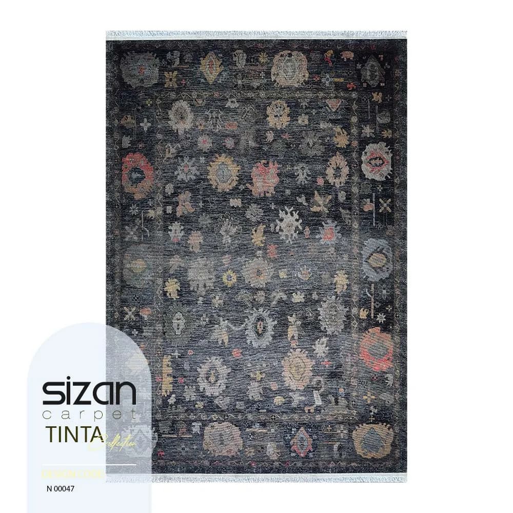 فرش ماشینی کلکسیون تینتا طرح گنجینه کد N 00047
