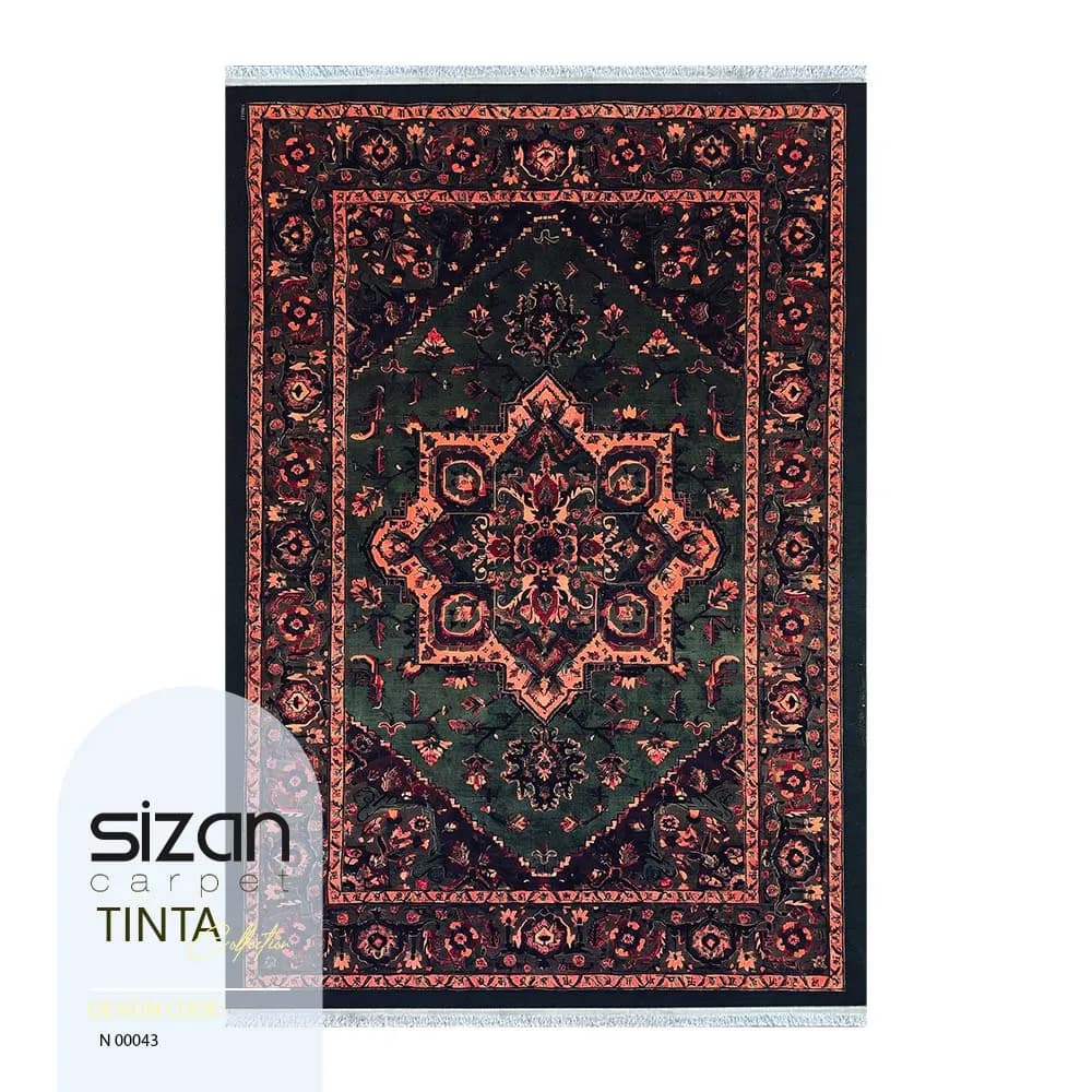 فرش ماشینی کلکسیون تینتا طرح گنجینه کد N 00043