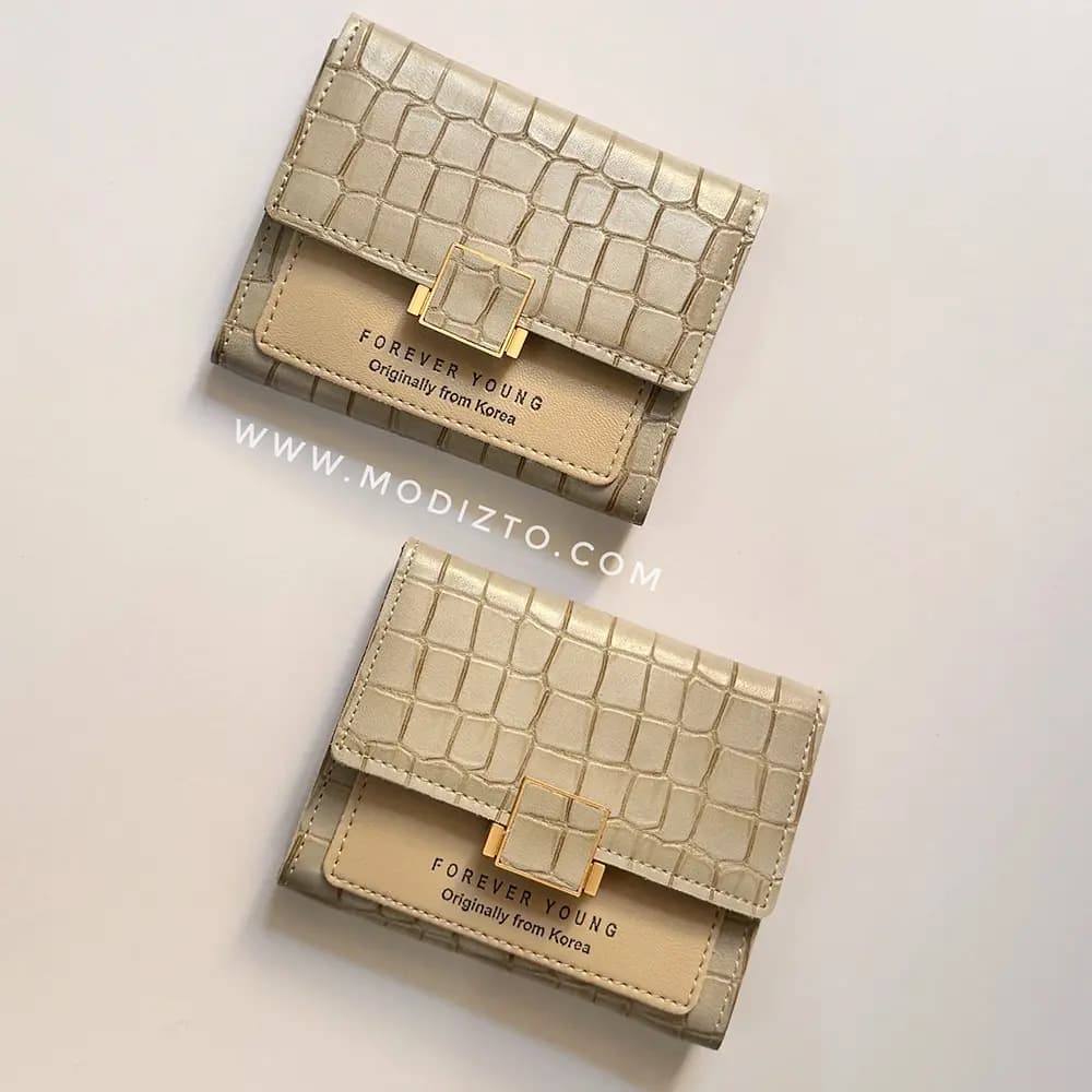 کیف پول چرمی زنانه مدل بدنه سنگی — تصویر ۸