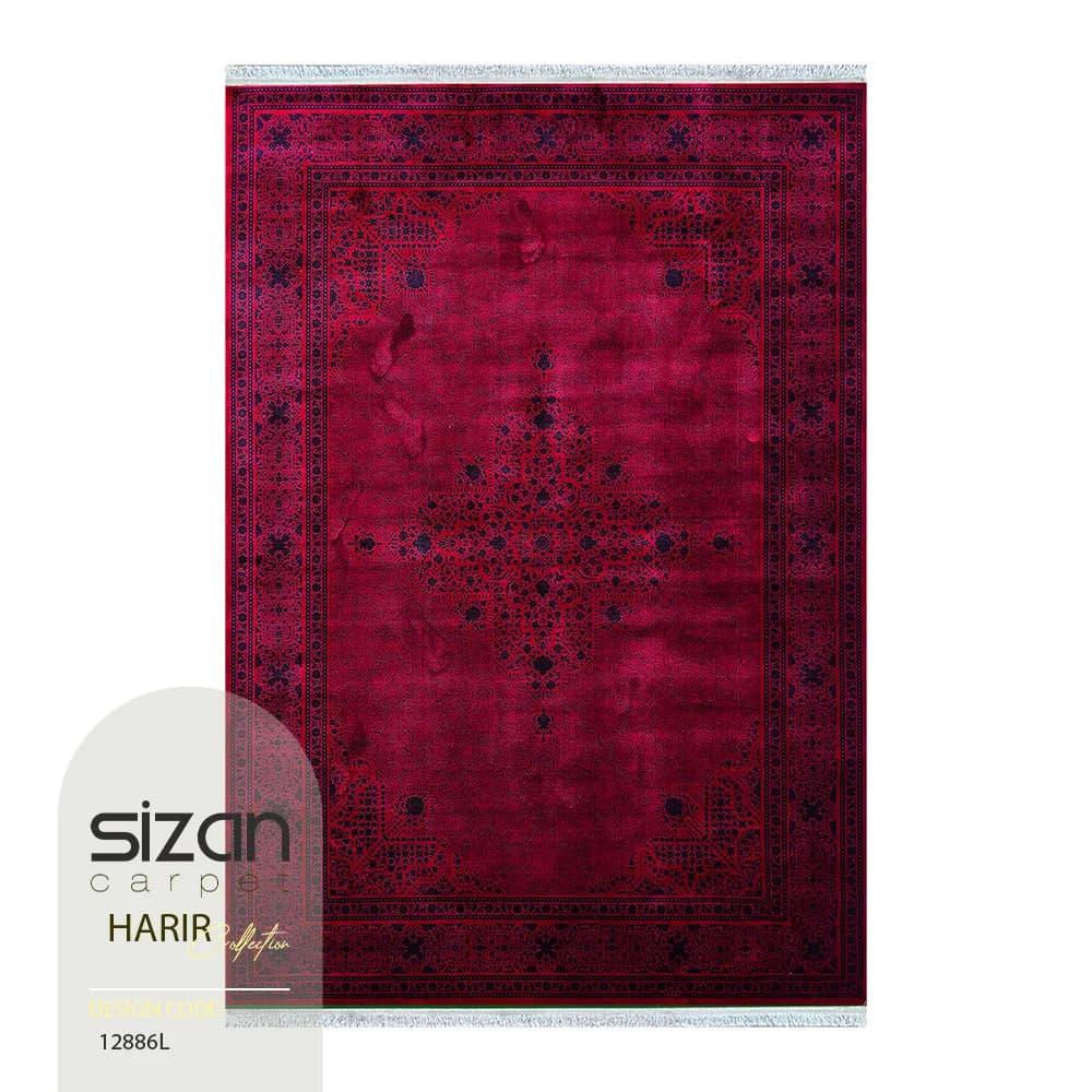 فرش ماشینی طرح حریر کد 12886l