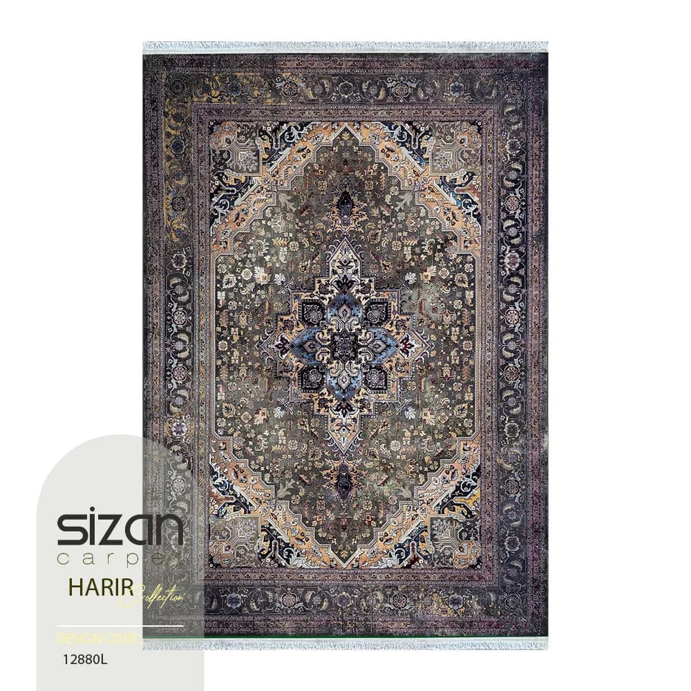 فرش ماشینی طرح حریر کد 12880l