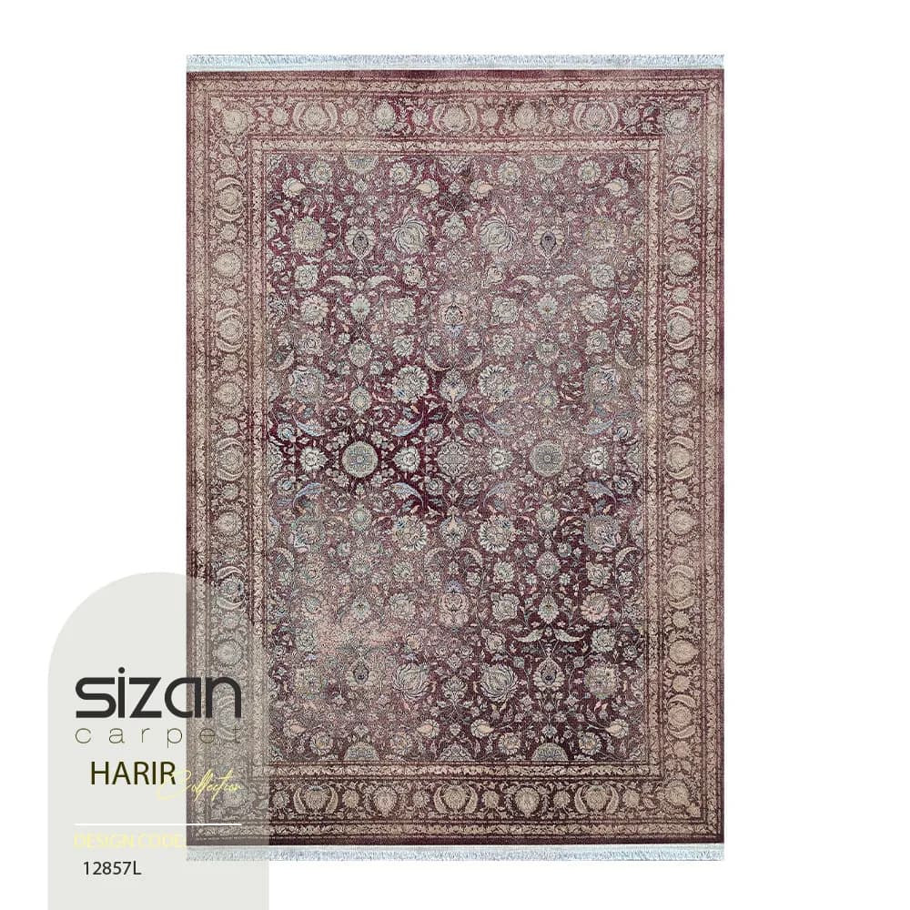 فرش ماشینی طرح حریر کد 12857l