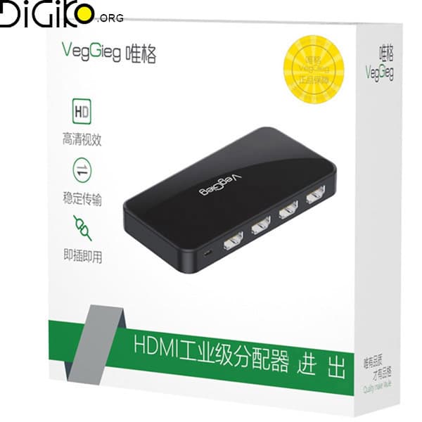 سوئیچ HDMI2.0 4K سه پورت وگیگ مدل V-HD04