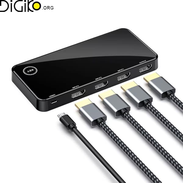 سوئیچ HDMI2.0 4K سه پورت وگیگ مدل V-HD04 — تصویر ۳