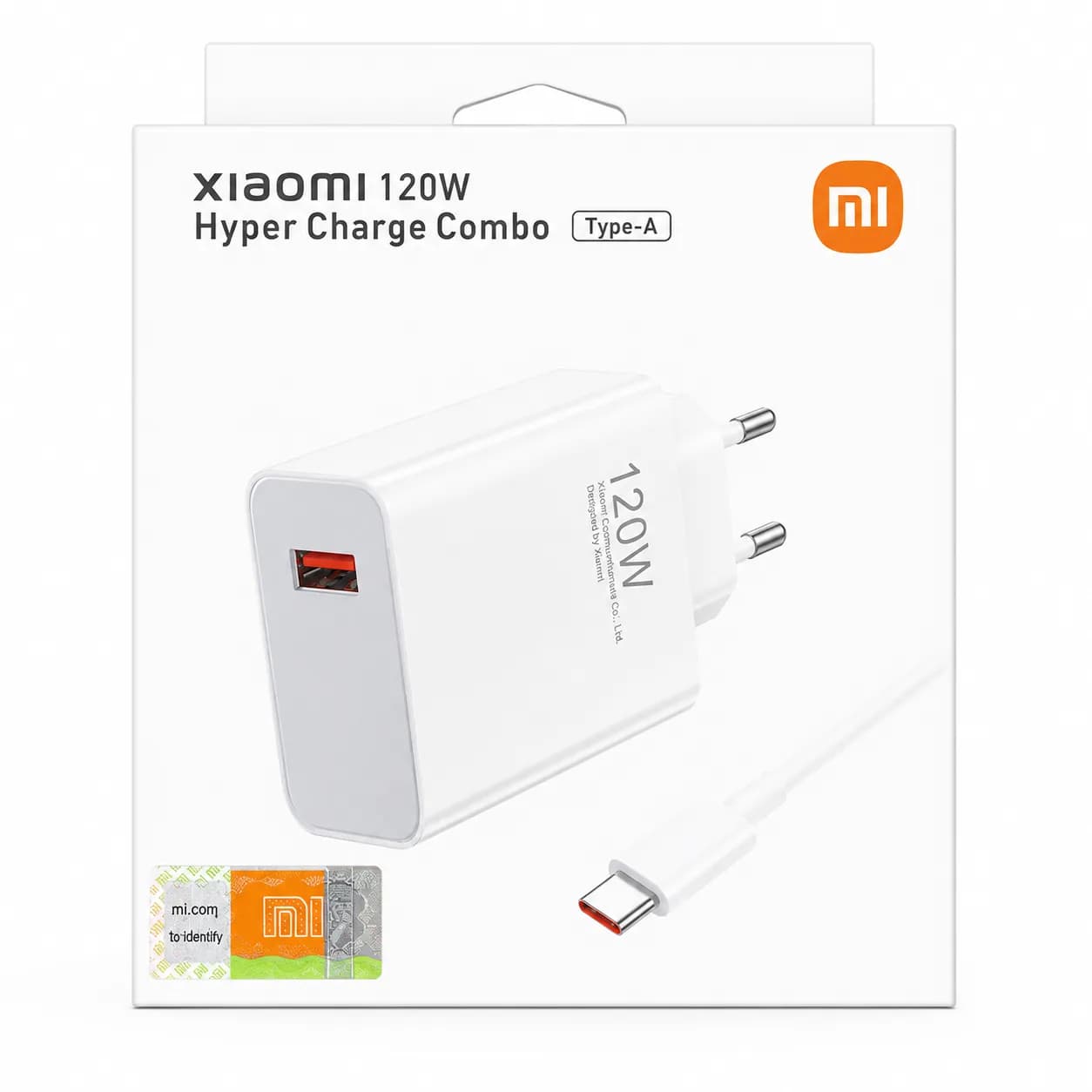 شارژر اصلی شیائومی 120 وات HyperCharge به همراه کابل USB-C | Xiaomi 120W Hyper Charge Combo Type-A — تصویر ۲