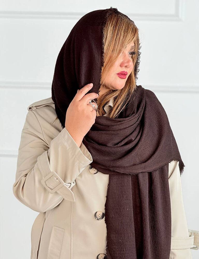 شال پلیسه زنانه هلن کد : L736