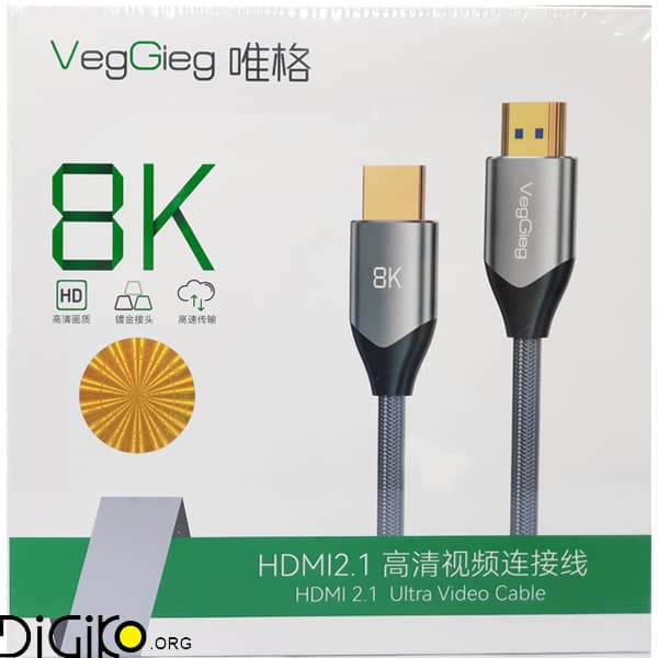 کابل HDMI V2.1 8K وگیگ 5 متری مدل VH405