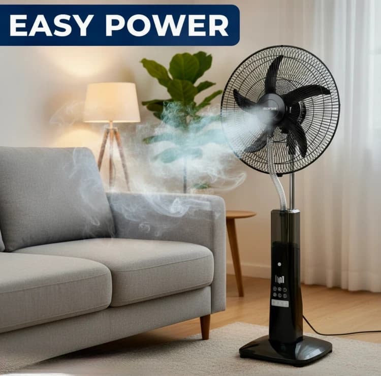پنکه شارژی مه پاش POWER KING پنج‌ پره مدل PK-CSM1840 کنترل دار