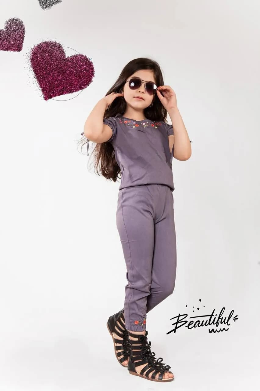 سرهمی دخترانه لاکچری گلدوزی — تصویر ۲