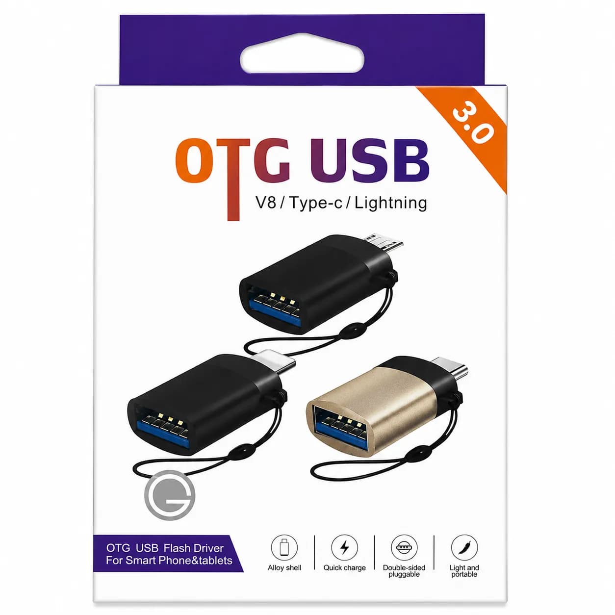 مبدل OTG USB 3.0 مدل GP-93 با رابط Type-C